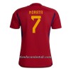 Camiseta de fútbol España Morata 7 Primera Equipación Mundial 2022 - Hombre